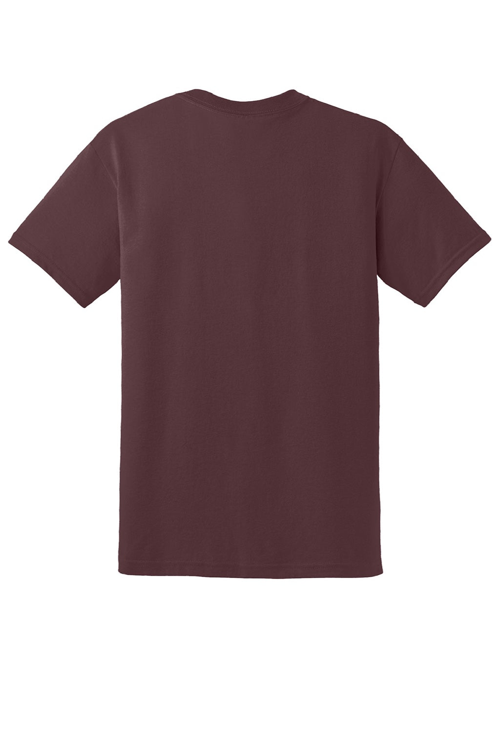 Gildan 8000 Mens DryBlend Moisture Wicking Short Sleeve Crewneck T-Shirt Sport Dark Maroon Flat Back
