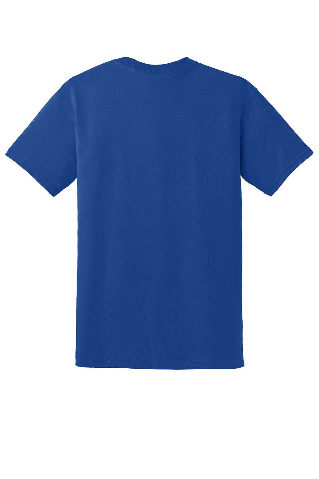 Gildan 8000 Mens DryBlend Moisture Wicking Short Sleeve Crewneck T-Shirt Sport Royal Blue Flat Back