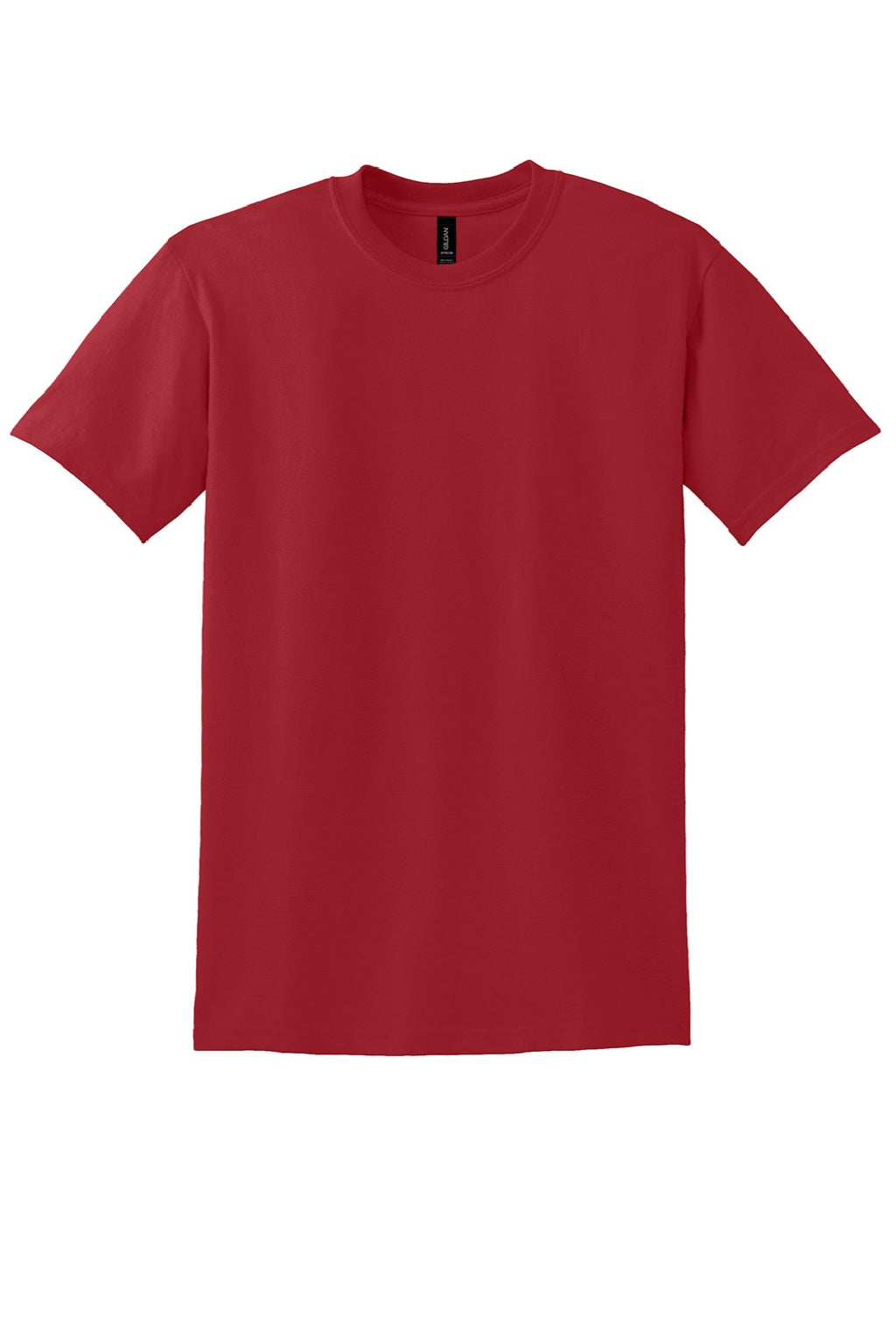 Gildan 8000 Mens DryBlend Moisture Wicking Short Sleeve Crewneck T-Shirt Sport Scarlet Red Flat Front