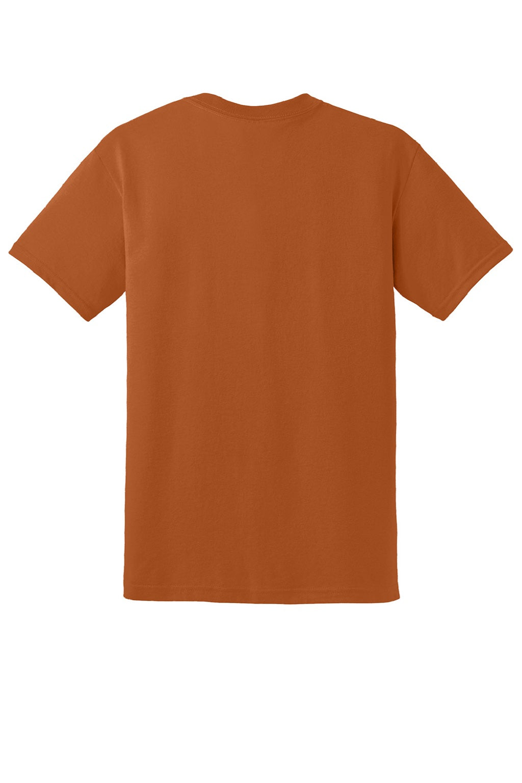 Gildan 8000 Mens DryBlend Moisture Wicking Short Sleeve Crewneck T-Shirt Texas Orange Flat Back