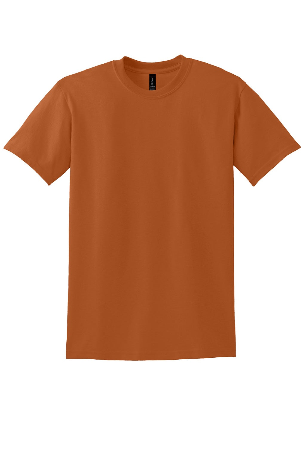 Gildan 8000 Mens DryBlend Moisture Wicking Short Sleeve Crewneck T-Shirt Texas Orange Flat Front
