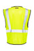 Kishigo 1547-1548 Unisex Zippered Mesh Economy Class 2 Vest Lime Green Flat Back