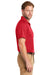 CornerStone CS418/TLCS418 Mens Select Moisture Wicking Short Sleeve Polo Shirt Red Model Side