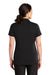 CornerStone CS419 Womens Select Moisture Wicking Short Sleeve Polo Shirt Black Model Back