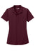 CornerStone CS419 Womens Select Moisture Wicking Short Sleeve Polo Shirt Maroon Flat Front