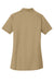 CornerStone CS419 Womens Select Moisture Wicking Short Sleeve Polo Shirt Tan Flat Back