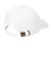 Port Authority Hats C800 Mens Fine Twill Adjustable Hat White Flat Back