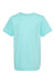 LAT 6191 Youth Harborside Melange Short Sleeve Crewneck T-Shirt Caribbean Blue Flat Front