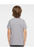 LAT 6191 Youth Harborside Melange Short Sleeve Crewneck T-Shirt Grey Model Back