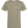 LAT Mens Harborside Melange Short Sleeve Crewneck T-Shirt - Military Green - NEW