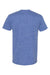 LAT 6991 Mens Harborside Melange Short Sleeve Crewneck T-Shirt Royal Blue Flat Back