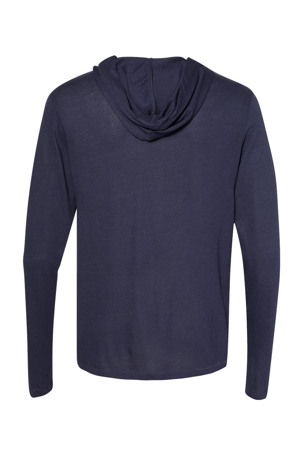 Alternative 5123 Mens Vintage Keeper Long Sleeve Hooded T-Shirt Hoodie Navy Blue Flat Back