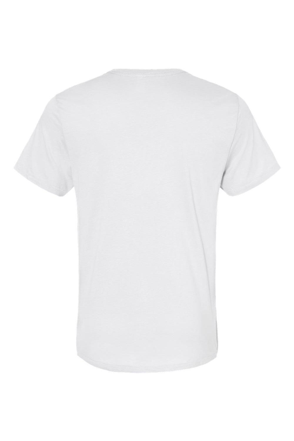 Alternative 6005 Mens Organic Short Sleeve Crewneck T-Shirt Earth White Flat Back