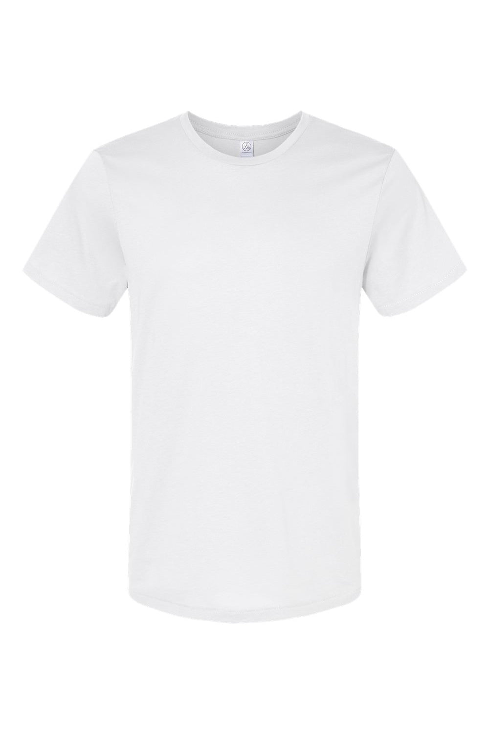 Alternative 6005 Mens Organic Short Sleeve Crewneck T-Shirt Earth White Flat Front