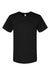 Alternative 6005 Mens Organic Short Sleeve Crewneck T-Shirt True Black Flat Front