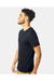 Alternative 6005 Mens Organic Short Sleeve Crewneck T-Shirt True Black Model Side