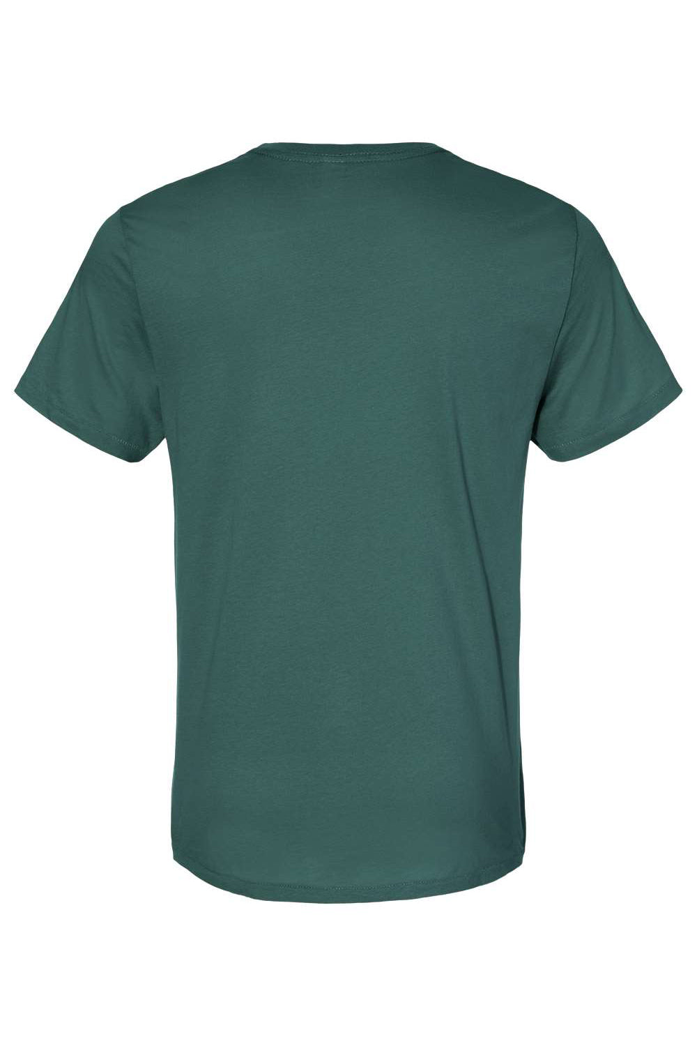Alternative 6005 Mens Organic Short Sleeve Crewneck T-Shirt Deep Green Flat Back