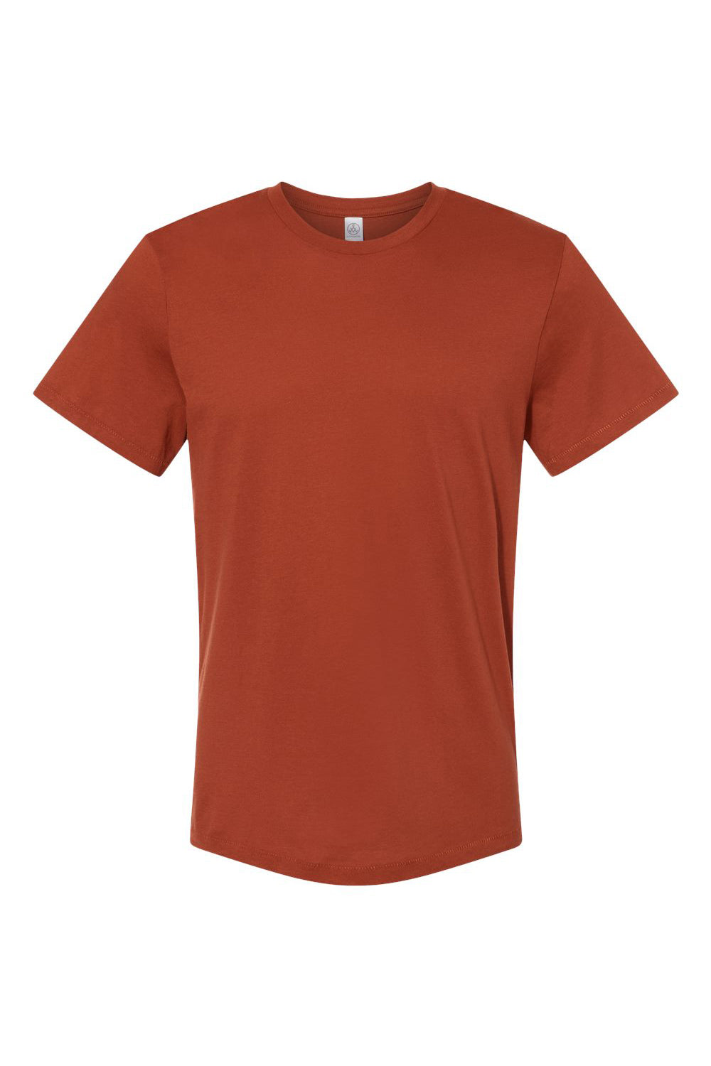 Alternative 6005 Mens Organic Short Sleeve Crewneck T-Shirt Red Clay Flat Front