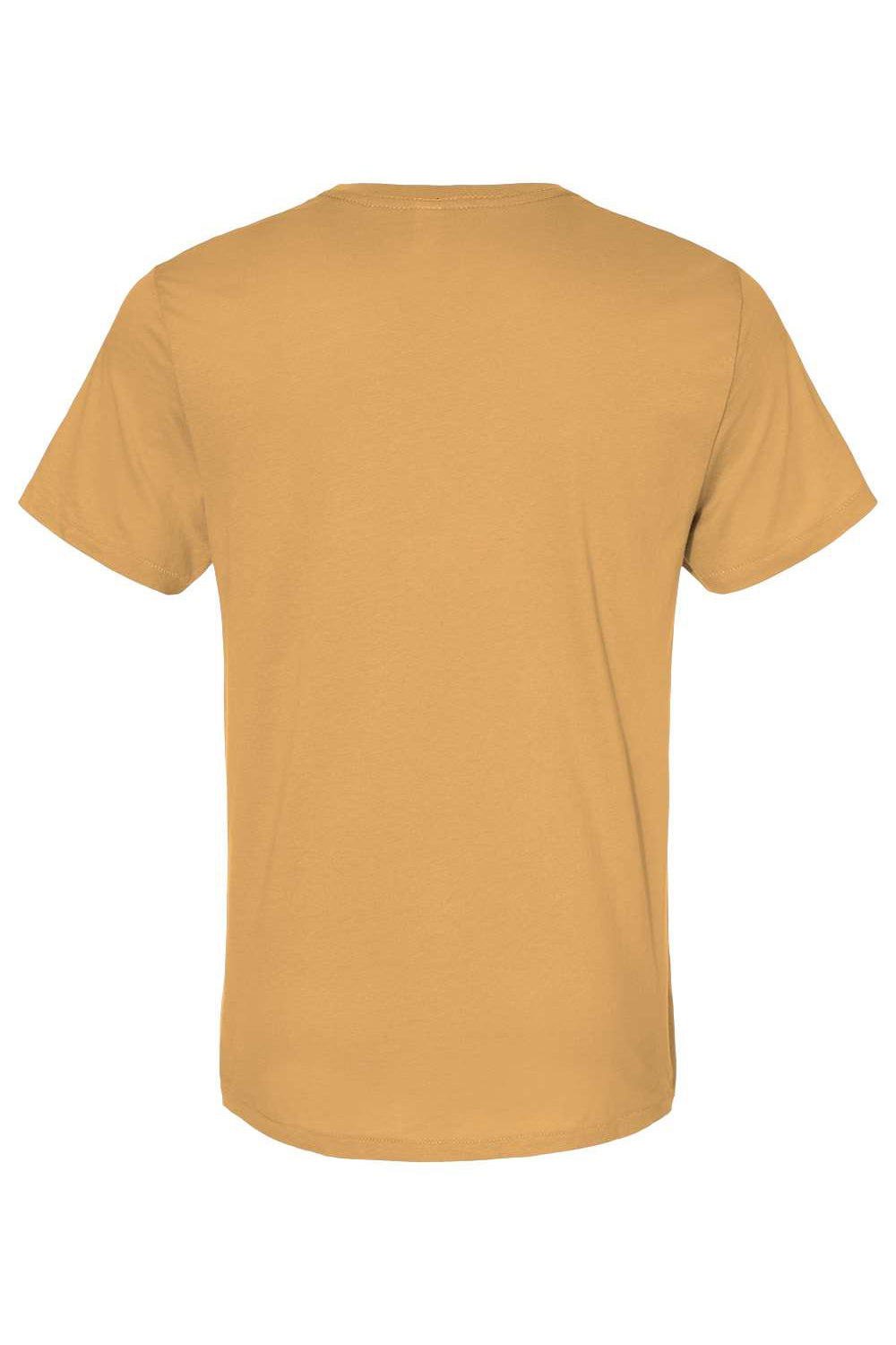 Alternative 6005 Mens Organic Short Sleeve Crewneck T-Shirt Yellow Ochre Flat Back