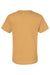Alternative 6005 Mens Organic Short Sleeve Crewneck T-Shirt Yellow Ochre Flat Back