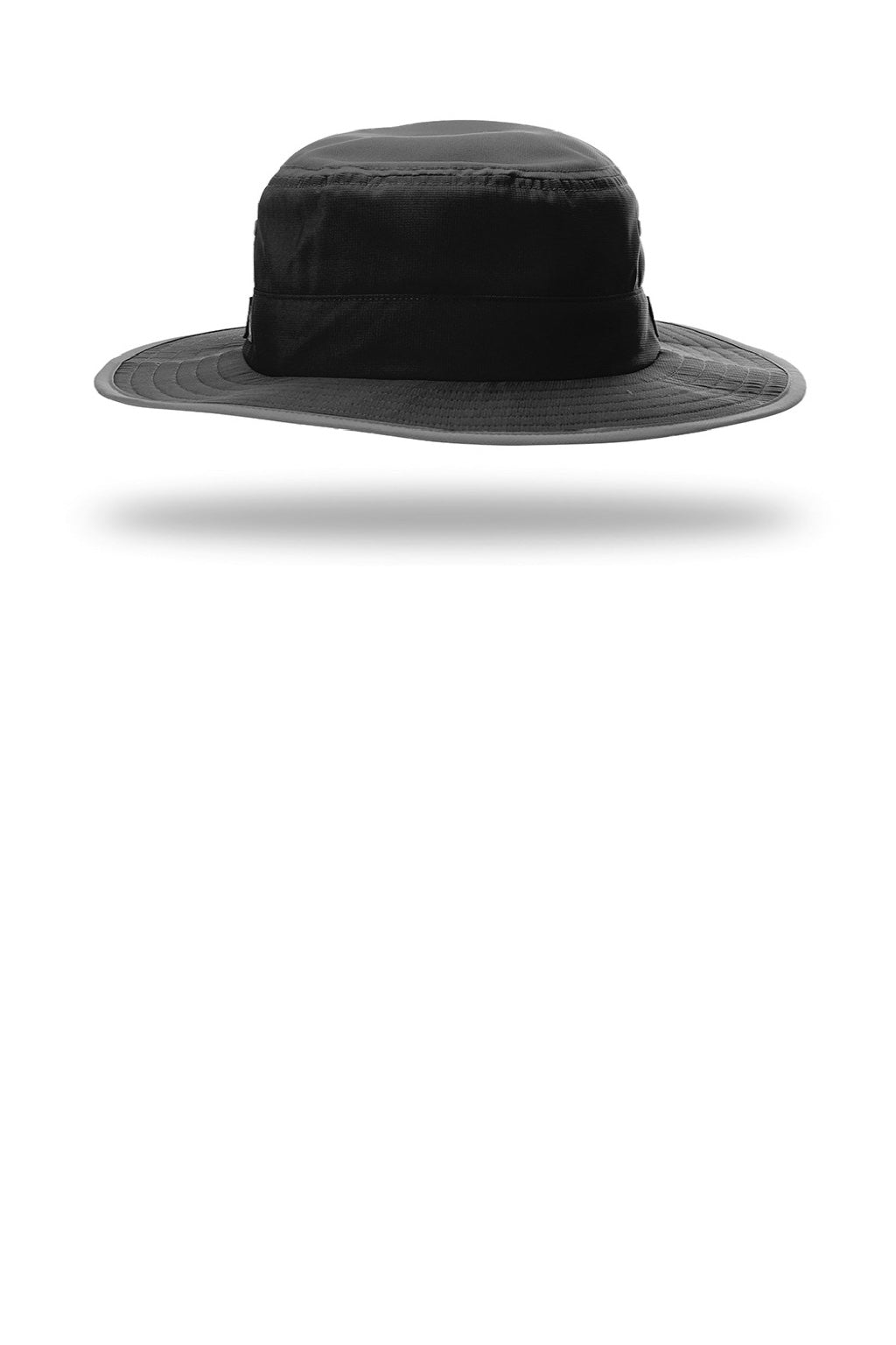 Richardson Hats 810 Mens Lite Wide Brim Hat Black Flat Front