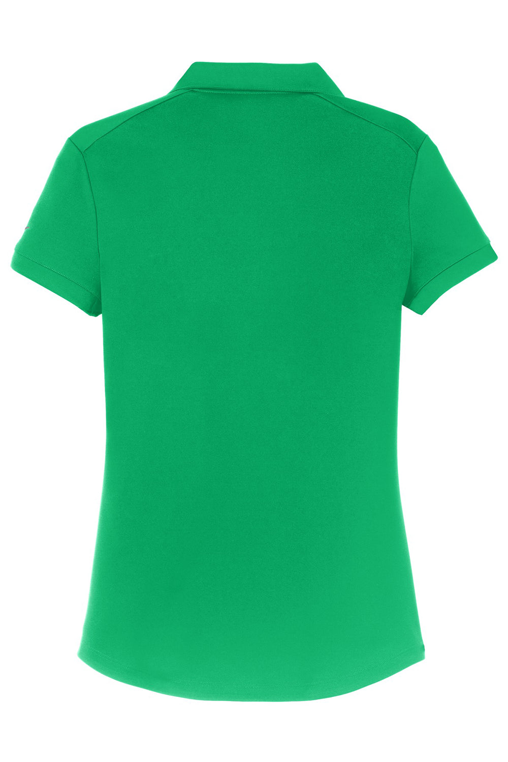 Nike 811807 Womens Players Dri-Fit Moisture Wicking Short Sleeve Polo Shirt Pine Green Flat Back