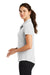 Nike 811807 Womens Players Dri-Fit Moisture Wicking Short Sleeve Polo Shirt White Model Side