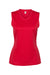 C2 Sport 5663 Womens Moisture Wicking V-Neck Tank Top Red Flat Front