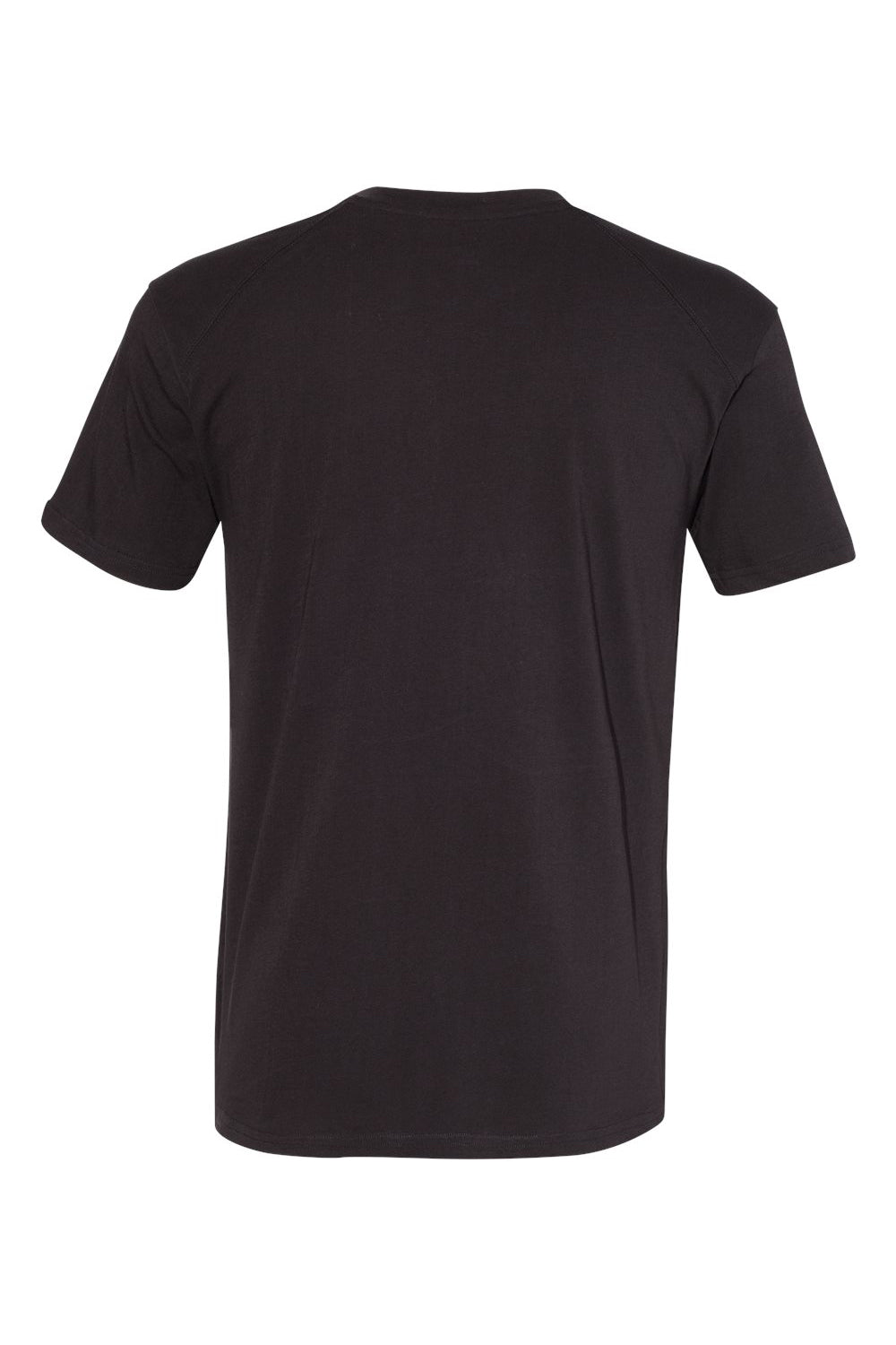 Badger 1000 Mens FitFlex Performance Moisture Wicking Short Sleeve Crewneck T-Shirt Black Flat Back