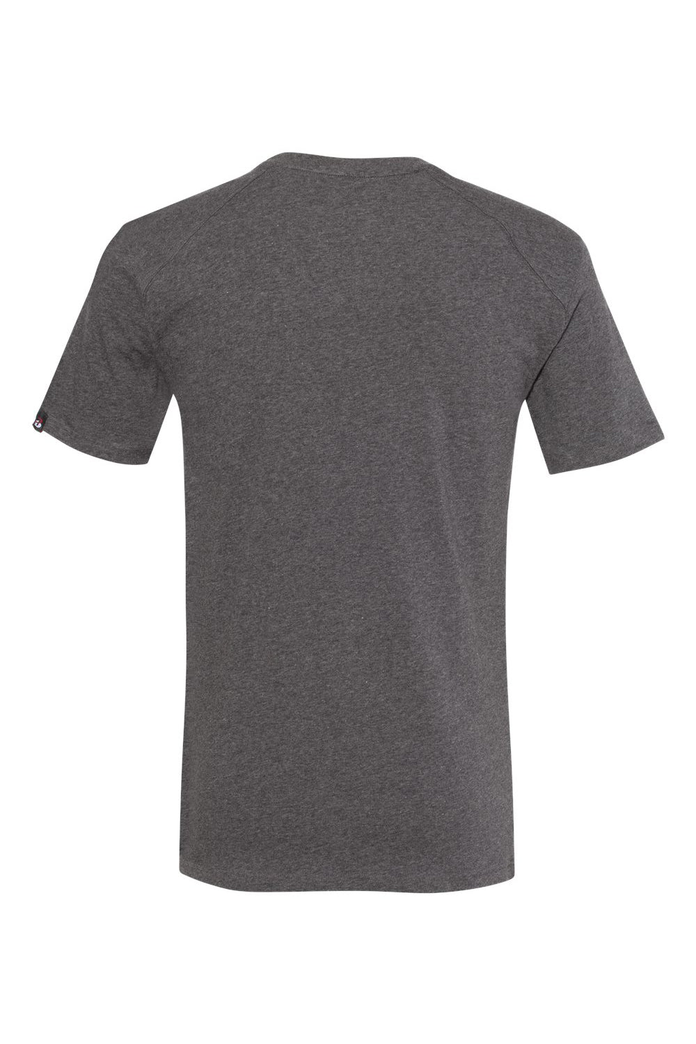 Badger 1000 Mens FitFlex Performance Moisture Wicking Short Sleeve Crewneck T-Shirt Charcoal Grey Flat Back