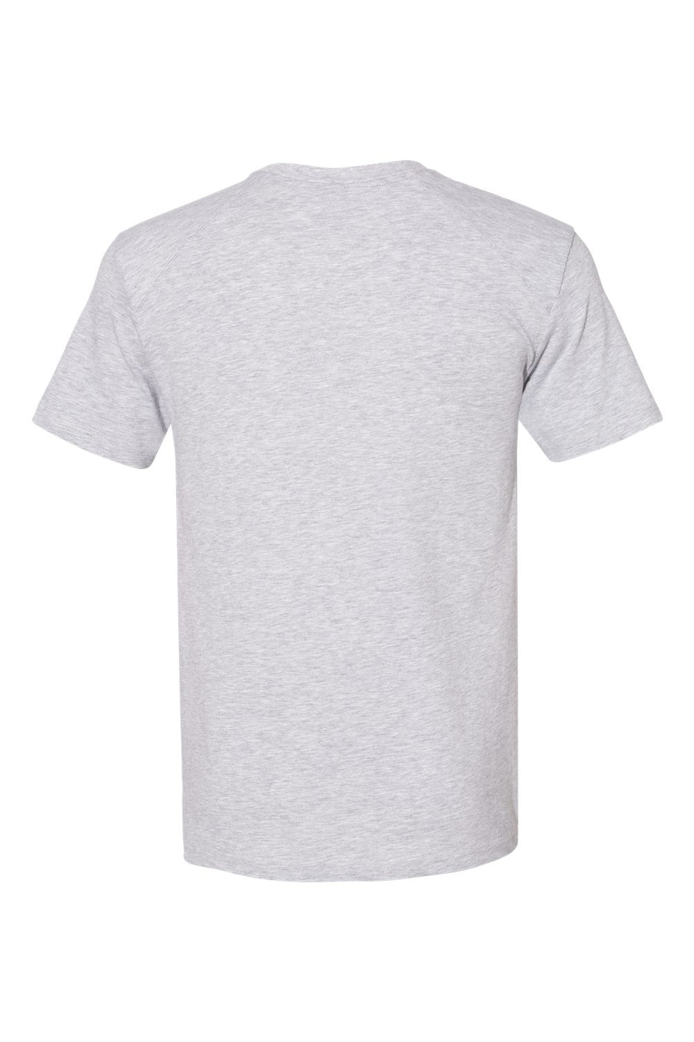 Badger 1000 Mens FitFlex Performance Moisture Wicking Short Sleeve Crewneck T-Shirt Oxford Grey Flat Back