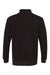 Badger 1060 Mens FitFlex Moisture Wicking 1/4 Zip Sweatshirt Black Flat Back