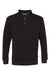 Badger 1060 Mens FitFlex Moisture Wicking 1/4 Zip Sweatshirt Black Flat Front