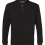 Badger Mens FitFlex Moisture Wicking 1/4 Zip Sweatshirt - Black - NEW