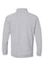 Badger 1060 Mens FitFlex Moisture Wicking 1/4 Zip Sweatshirt Oxford Grey Flat Back