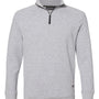 Badger Mens FitFlex Moisture Wicking 1/4 Zip Sweatshirt - Oxford Grey - NEW