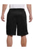 Champion S162 Mens Mesh Shorts w/ Pockets Black Model Back