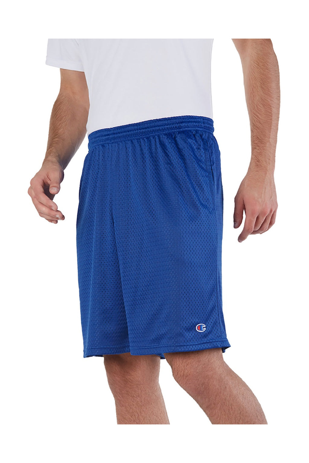 Champion S162 Mens Mesh Shorts w/ Pockets Athletic Royal Blue Model 3q