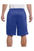 Champion S162 Mens Mesh Shorts w/ Pockets Athletic Royal Blue Model Back