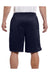 Champion S162 Mens Mesh Shorts w/ Pockets Navy Blue Model Back