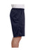 Champion S162 Mens Mesh Shorts w/ Pockets Navy Blue Model Side