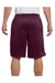 Champion S162 Mens Mesh Shorts w/ Pockets Maroon Model Back