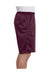 Champion S162 Mens Mesh Shorts w/ Pockets Maroon Model Side