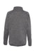 Burnside 5901 Womens Sweater Knit Full Zip Jacket Heather Charcoal Grey Flat Back