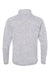 Burnside 5901 Womens Sweater Knit Full Zip Jacket Heather Grey Flat Back