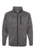 Burnside 3901 Mens Sweater Knit Full Zip Jacket Heather Charcoal Grey Flat Front