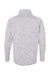 Burnside 3901 Mens Sweater Knit Full Zip Jacket Heather Grey Flat Back