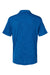 Adidas A402 Mens Melange Short Sleeve Polo Shirt Collegiate Royal Blue Melange Flat Back