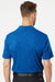 Adidas A402 Mens UPF 50+ Short Sleeve Polo Shirt Collegiate Royal Blue Model Back
