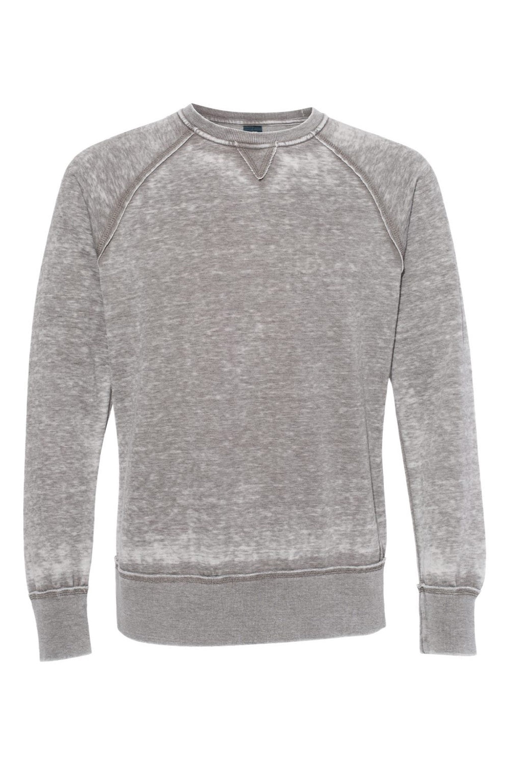 J America 8920 Mens Vintage Zen Fleece Crewneck Sweatshirt Cement Grey Flat Front